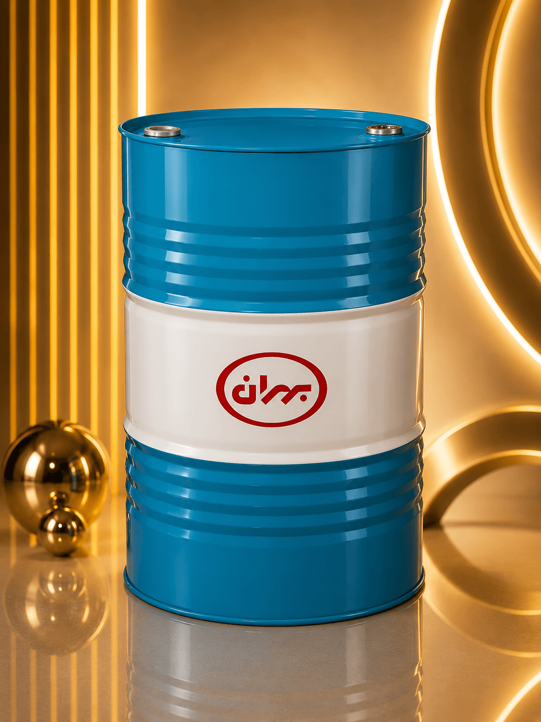 روغن هیدرولیک بهران H 68 گروه HM بشکه 208 لیتری مناسب سیستم های هیدرولیک صنعتی و راهسازی