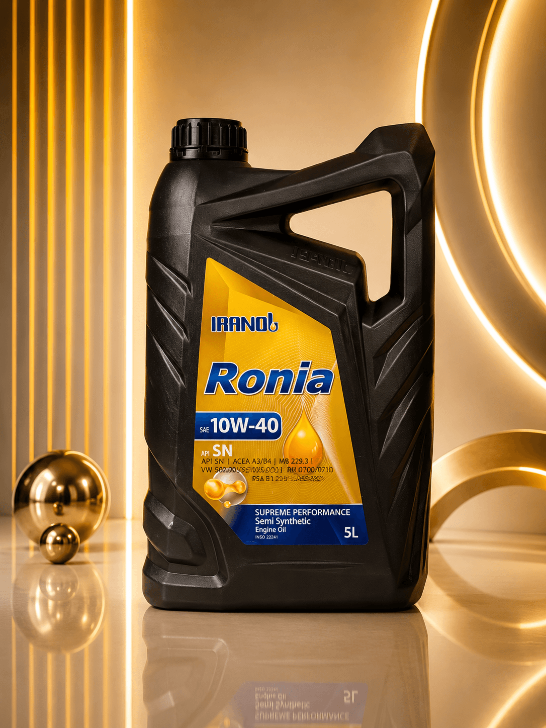 روغن موتور ایرانول رونیا 10W40 نیمه سنتتیک API SN