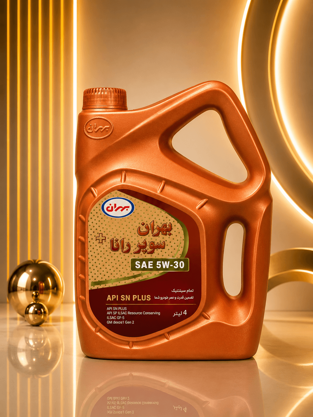 روغن موتور بهران سوپر رانا پلاس SAE 5W-30 تمام سنتتیک