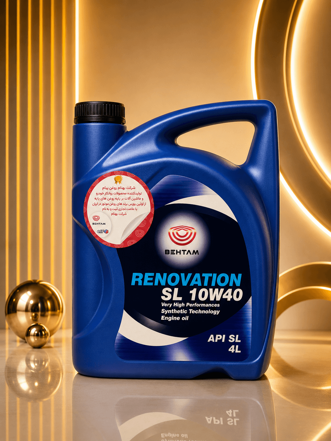 روغن موتور بهتام Renovation SL 10W40 نیمه سنتتیک
